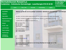 Tablet Screenshot of dermatoleuven.be